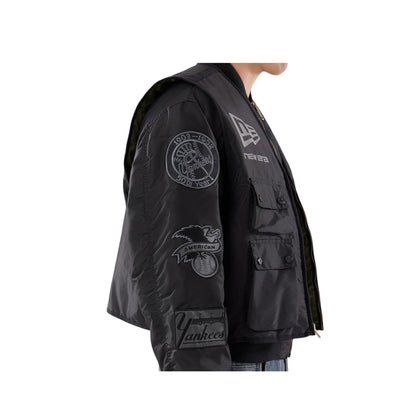 M Alpha MA1V Jacket 3492 New York Yankees Men's Jacket - Black