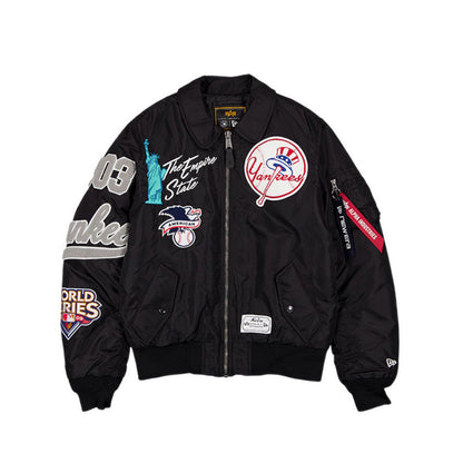 M Alpha MA1 Jacket 3490 New York Yankees Men's Jacket - Black