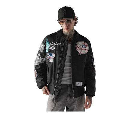 M Alpha MA1 Jacket 3490 New York Yankees Men's Jacket - Black