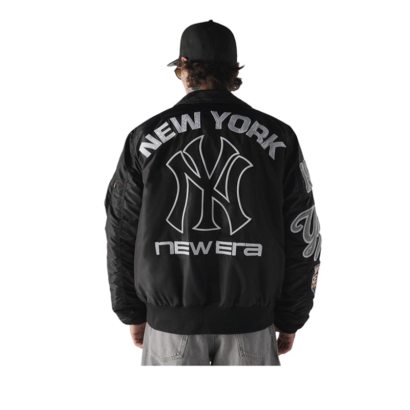 M Alpha MA1 Jacket 3490 New York Yankees Men's Jacket - Black