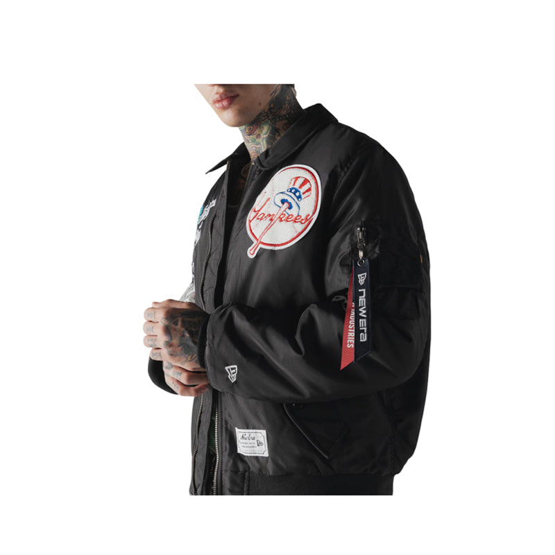 M Alpha MA1 Jacket 3490 New York Yankees Men's Jacket - Black