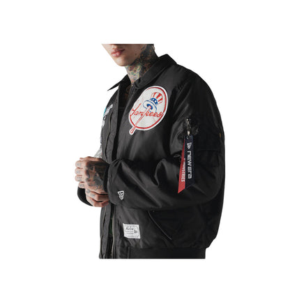 M Alpha MA1 Jacket 3490 New York Yankees Men's Jacket - Black