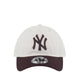 9TWENTY New York Yankees Chrome Wood Men's Caps - Chrome White