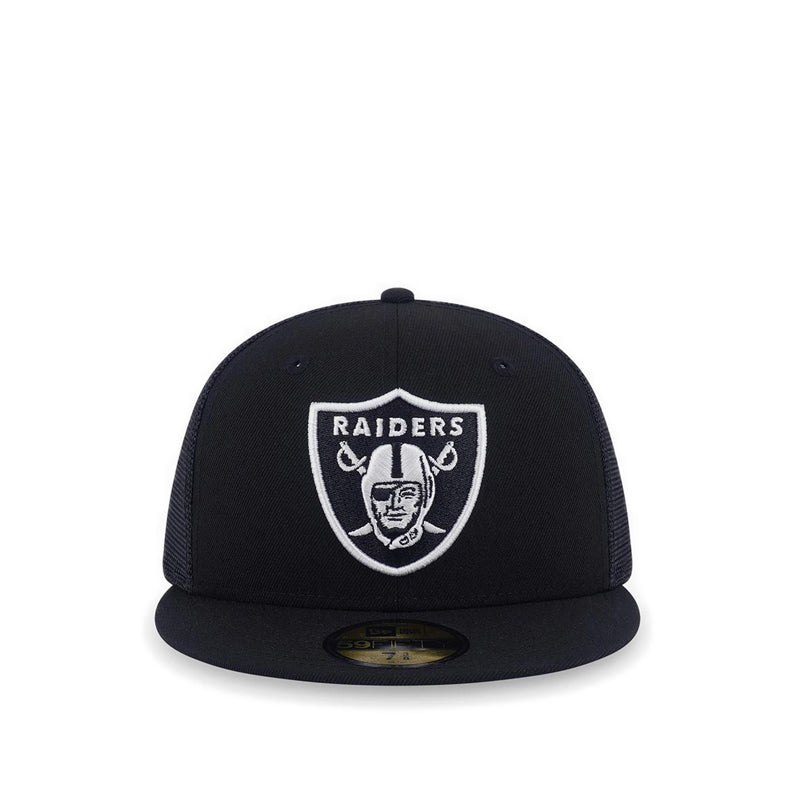 59Fifty Las Vegas Raiders Black Mesh Men's Caps - Black