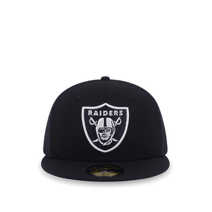 59Fifty Las Vegas Raiders Black Mesh Men's Caps - Black