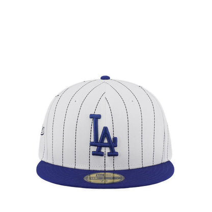 59FIFTY Los Angeles Dodgers Ws25 Pinstripe Men's Caps - White